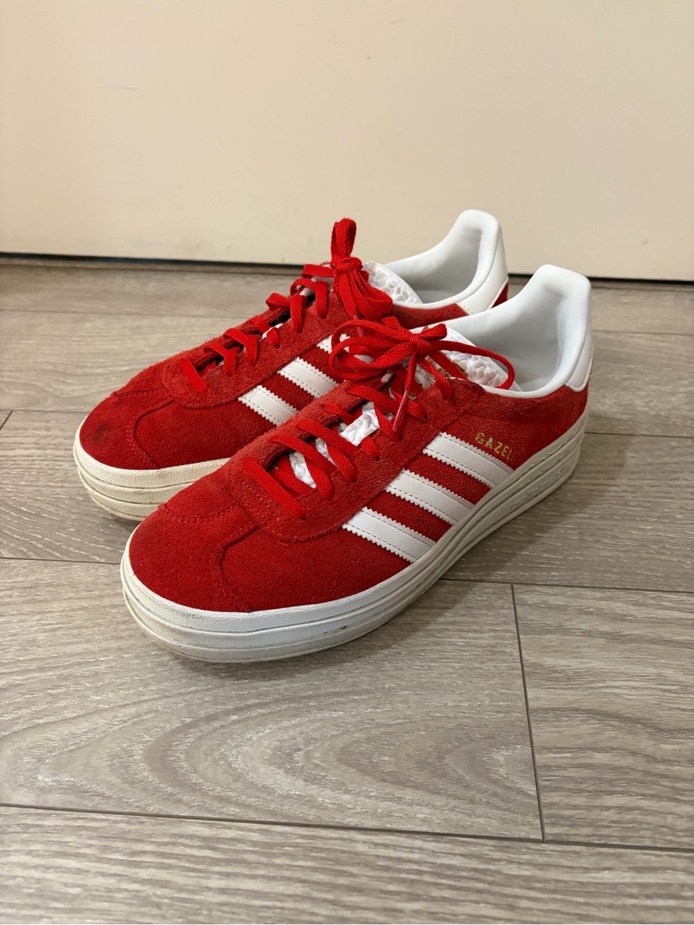Adidas Red Gazelle Sneakers